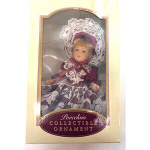 Porcelain Collectible Ornament Doll In Victorian Style By DG Creations